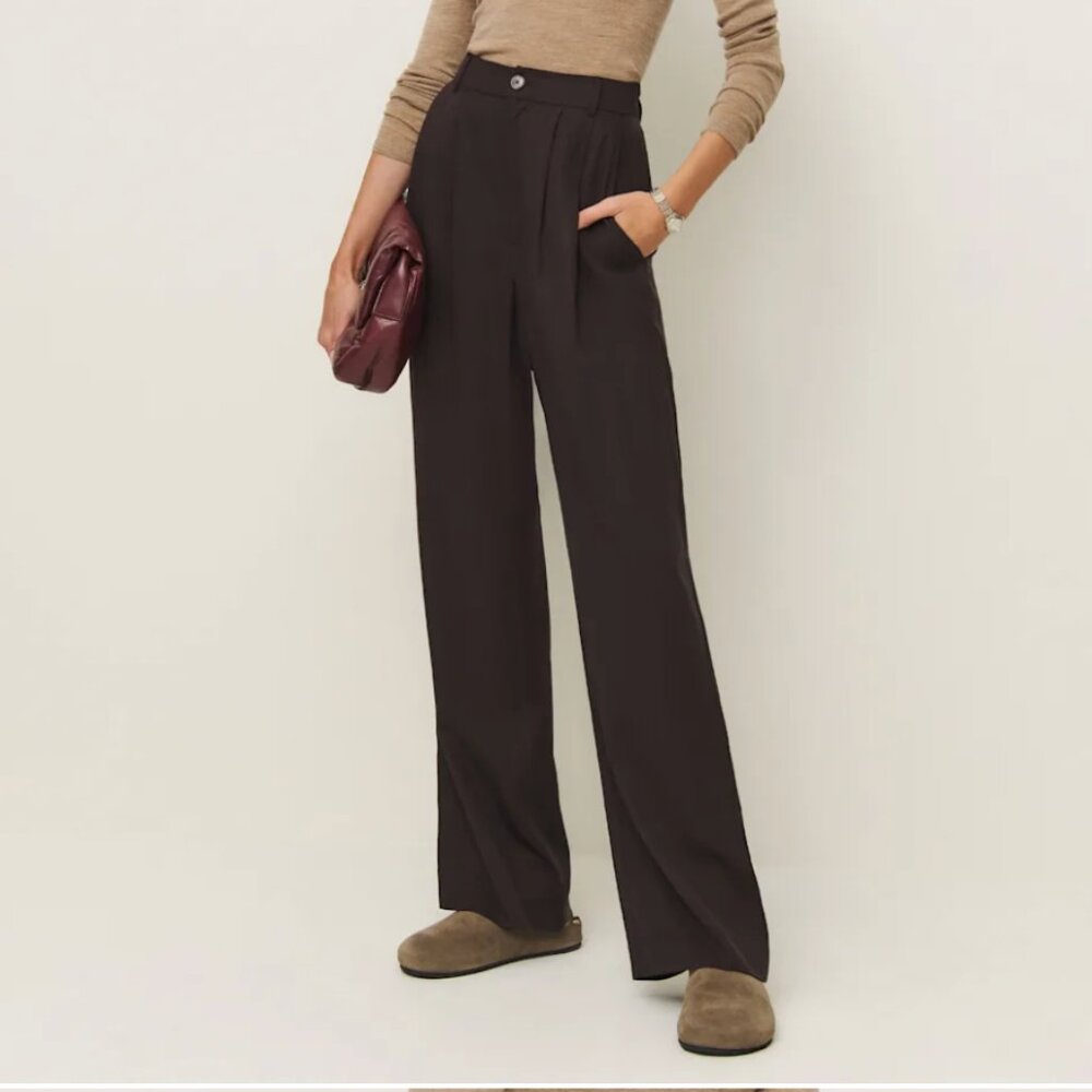 Brown Mason Reformation Pants Trousers